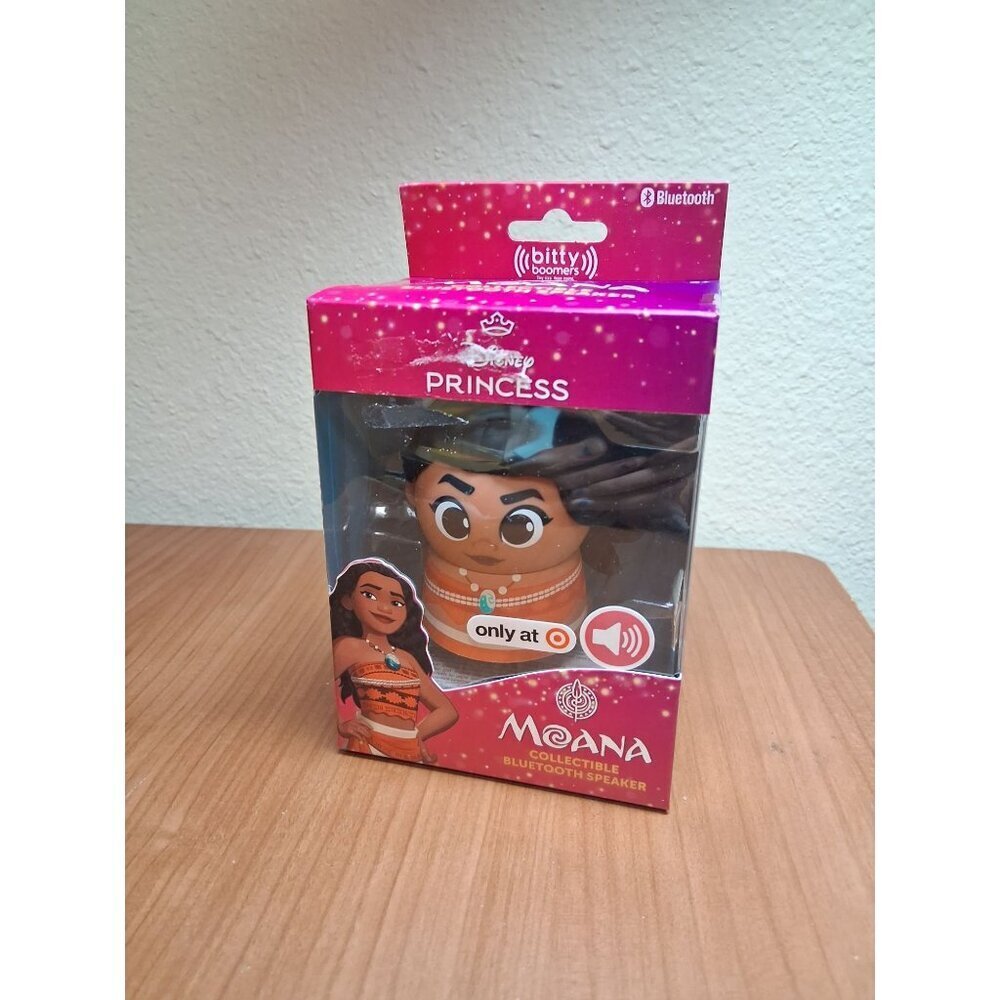 NEW Disney Princess Moana Collectible Bluetooth Speaker Portable Bitty Boomers
